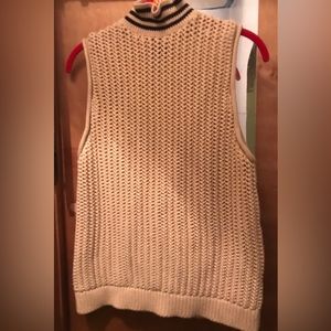 NWOT J Crew beige/cream sleeveless knit sweater
